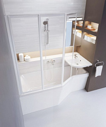 Фронтальная панель для ванны BeHappy 170 см, левый CZ14100A00 Ravak