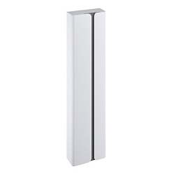 Шкаф-колонна Balance 40х17,5х160 см, корпус - графит, дверцы - белый блестящий лак, реверсивная установка двери, подвесной монтаж X000001374 Ravak