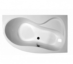 Акриловая ванна Rosa 95 160х95 см, правая, белая, асимметричная C581000000 Ravak